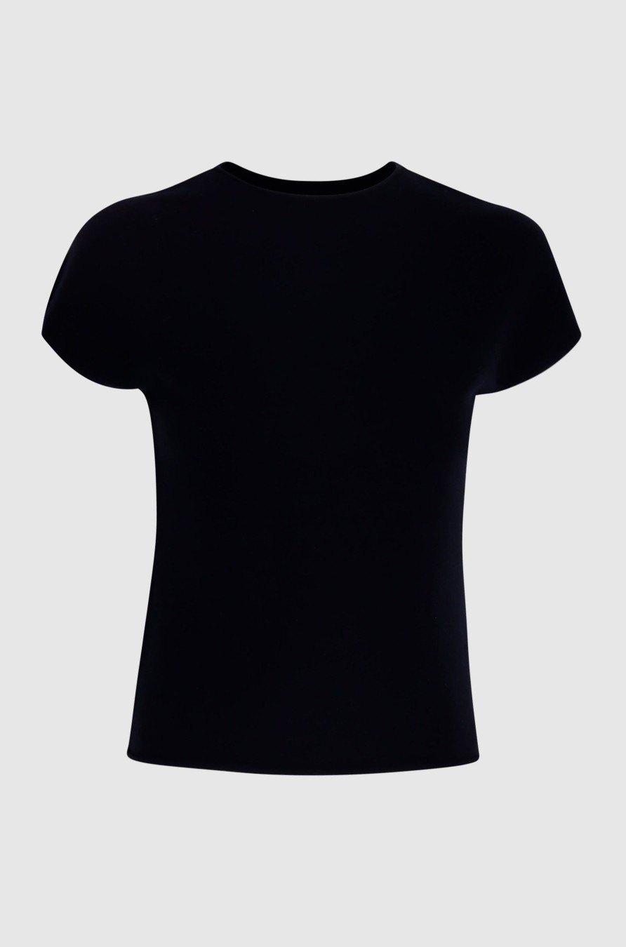 Damen Vince Shirts & Longsleeves | Short-Sleeve T-Shirt Black