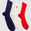 Accessoires AMI Paris Socken & Strumpfe | Three-Pack Adc Socks