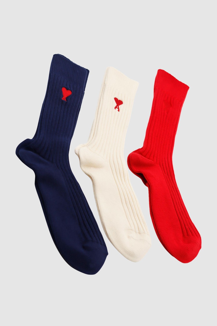 Accessoires AMI Paris Socken & Strumpfe | Three-Pack Adc Socks