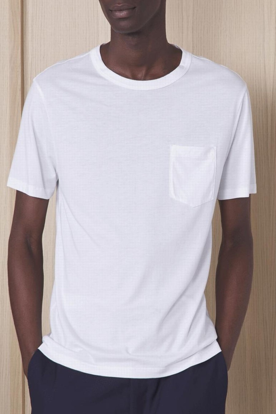 Herren Officine Générale T-Shirts & Polos | Pocket Tee White