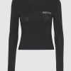 Damen Rotate Shirts & Longsleeves | Long Sleeve Black