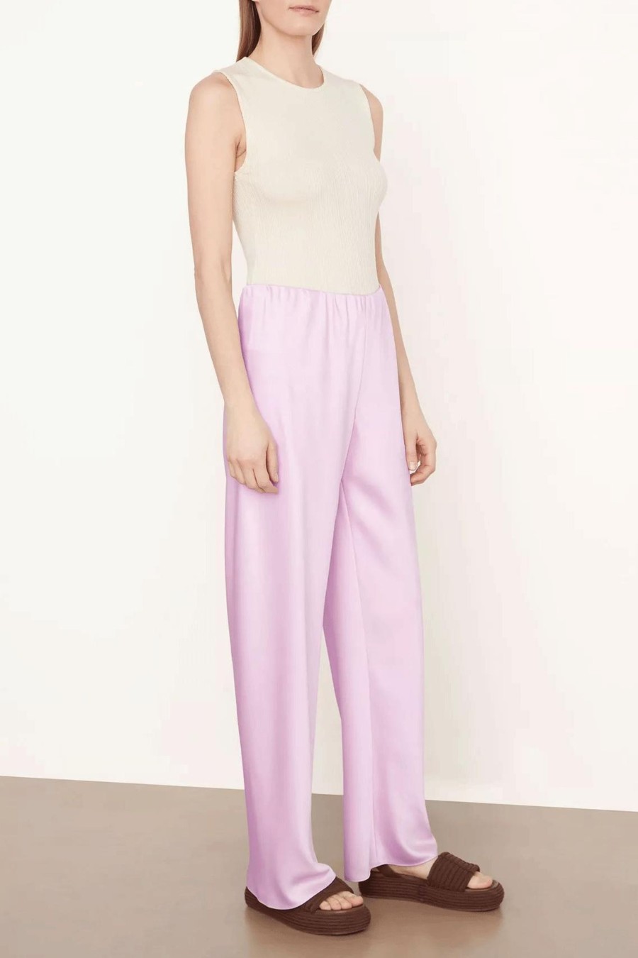 Damen Vince Hosen & Jumpsuits | High Waist Bias Pant Petal Nectar