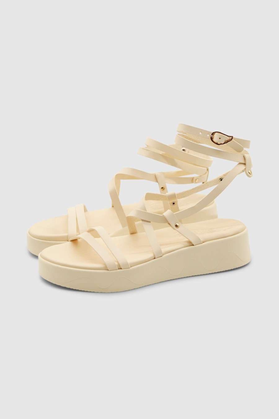 Damen Ancient Greek Sandals Sandalen | Aristea Sandals Off White