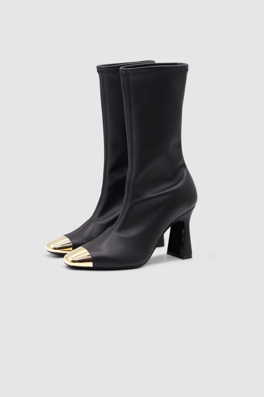 Damen Maria Luca Stiefel & Boots | Ellia Metal Toe Cap Stretch Bootie Black