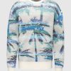 Herren Laneus Pullover | Girocollo Palme Sweatshirt Blue