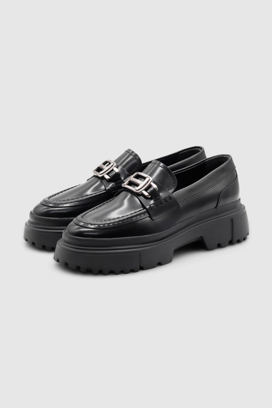 Damen Hogan Loafer & Ballerinas | H619 Buckle Loafer Nero