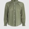 Damen Veronica Beard Blusen & Tops | Calisto Shirt Bram Bright Army