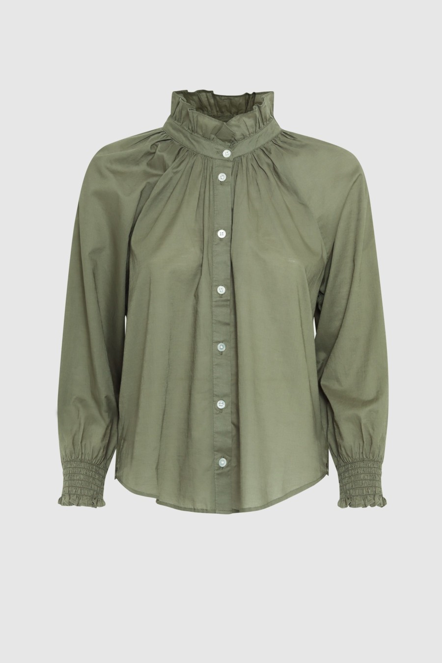 Damen Veronica Beard Blusen & Tops | Calisto Shirt Bram Bright Army