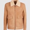 Herren Salvatore Santoro Jacken & Mantel | Fur Zip Jacket Beige