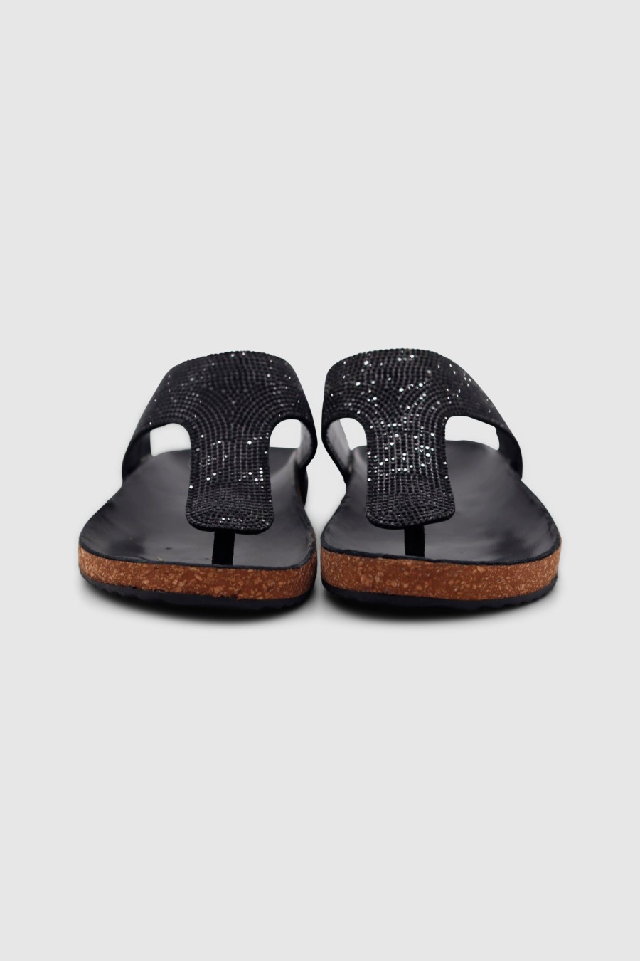 Damen Mosaic Pantoletten & Mules | Dalia Slides Black Glitter