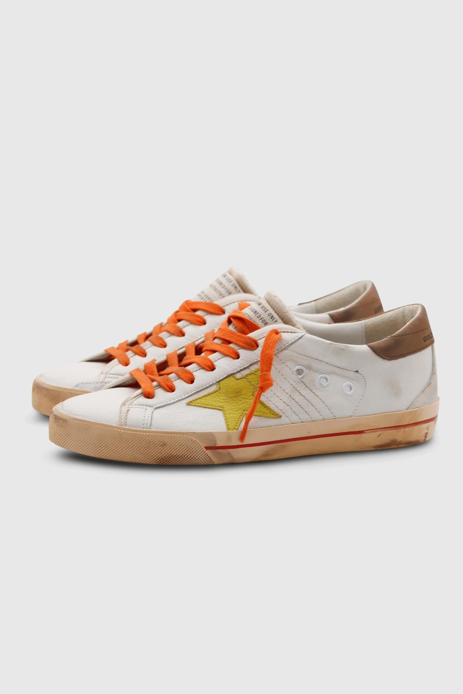 Herren Golden Goose Sneaker | Super Star Sneaker White/ Cirtonelle/ Taupe