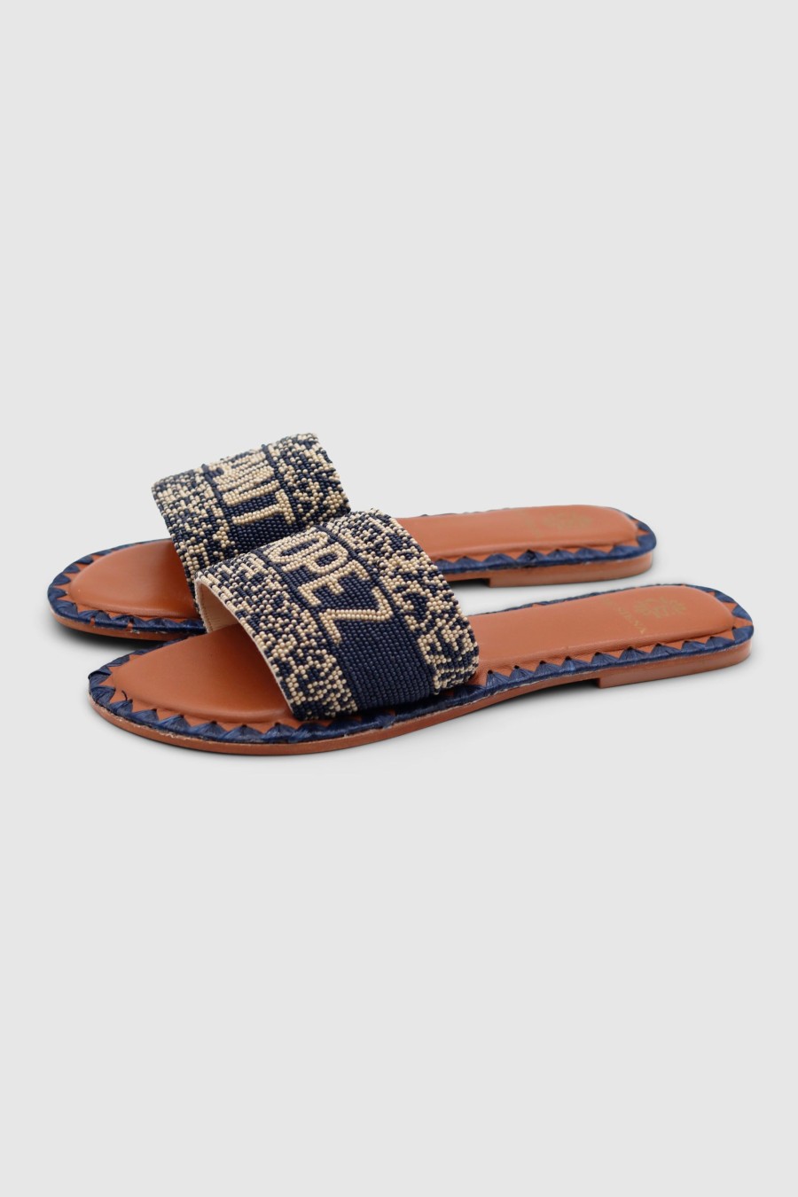 Damen De Siena Pantoletten & Mules | Saint Tropez Flats Navy Blue