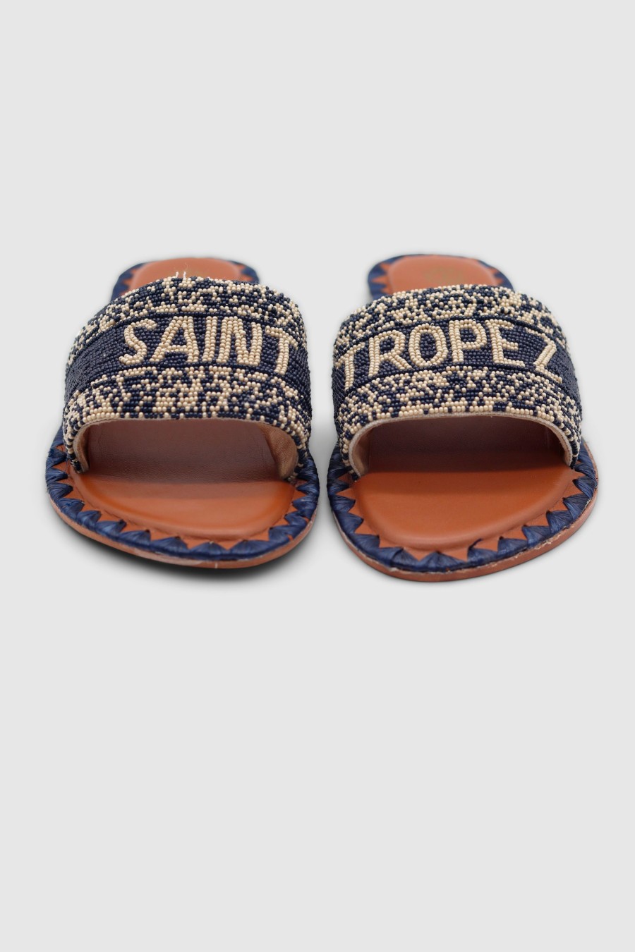 Damen De Siena Pantoletten & Mules | Saint Tropez Flats Navy Blue