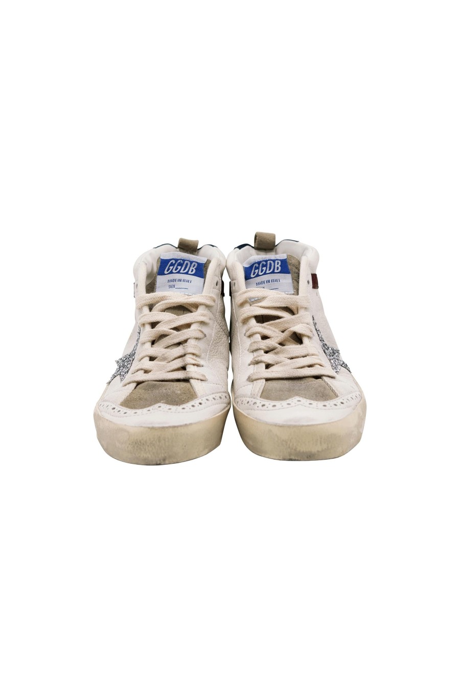 Damen Golden Goose Sneaker | Mid Star Sneaker White