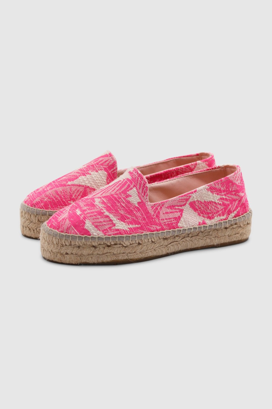 Damen Manebi Espadrilles & Wedges | Espadrilles Cotton Crochet Yucatan Bold Pink