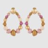 Accessoires GAS Bijoux Schmuck | Biba Earrings Gold/ Lila