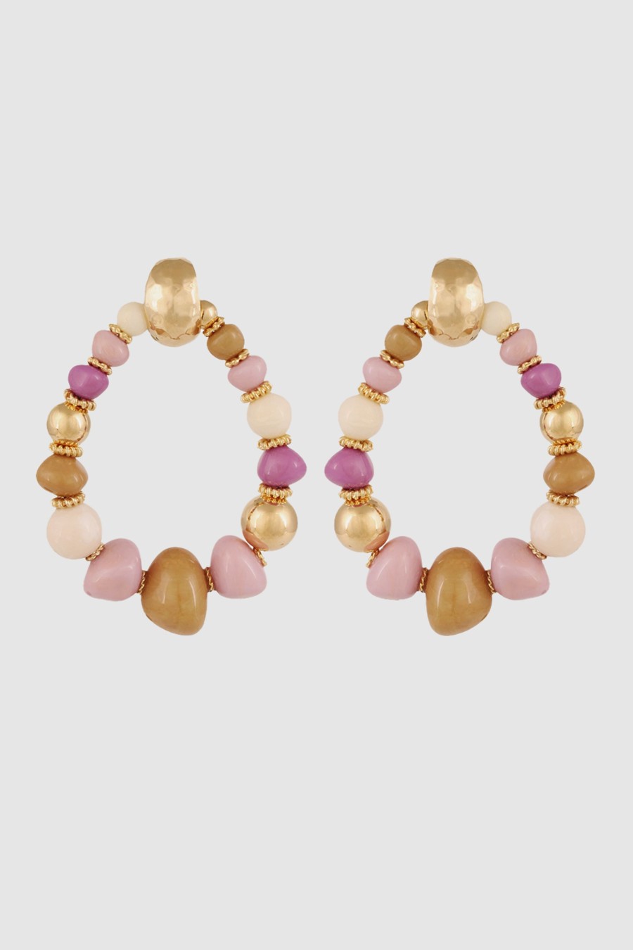 Accessoires GAS Bijoux Schmuck | Biba Earrings Gold/ Lila