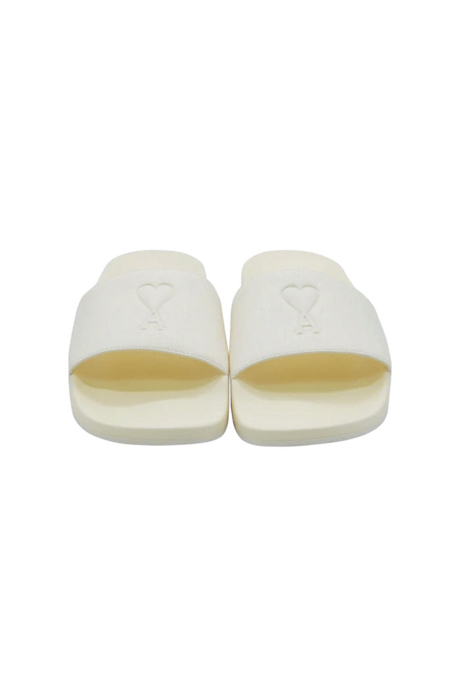 Herren AMI Paris Slipper | Pool Slides W Off White