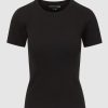 Damen Veronica Beard Shirts & Longsleeves | Pruitt Ribbed Tee Black