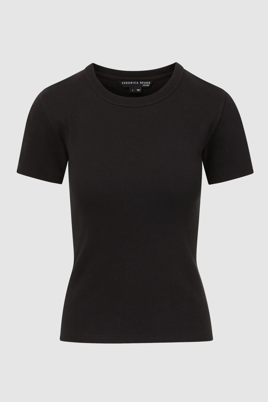 Damen Veronica Beard Shirts & Longsleeves | Pruitt Ribbed Tee Black