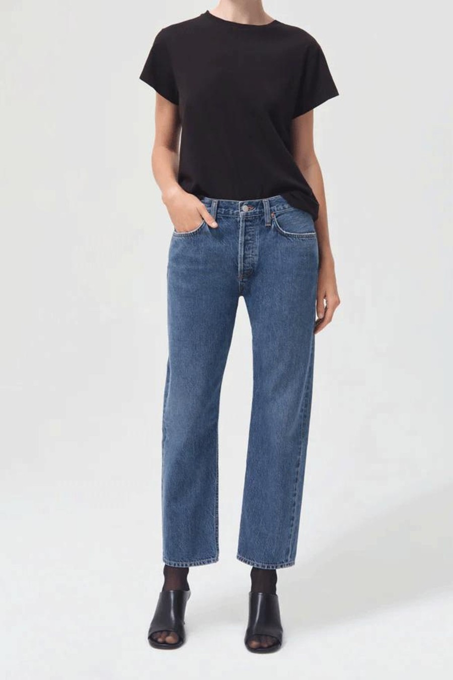 Damen Agolde Jeans | Wyman Low Rise Vintage Jeans In Vision