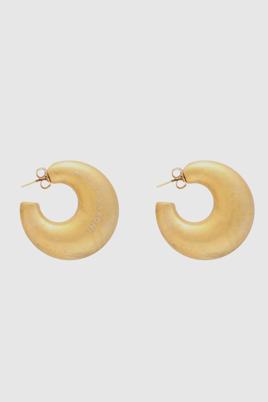 Accessoires Vanessa Baroni Schmuck | Moon Earrings Vintage Gold