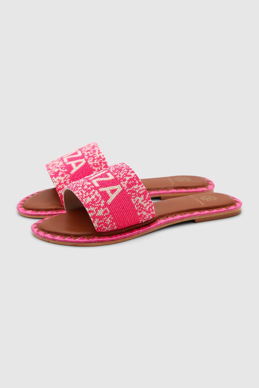 Damen De Siena Pantoletten & Mules | Ibiza Flats Pink