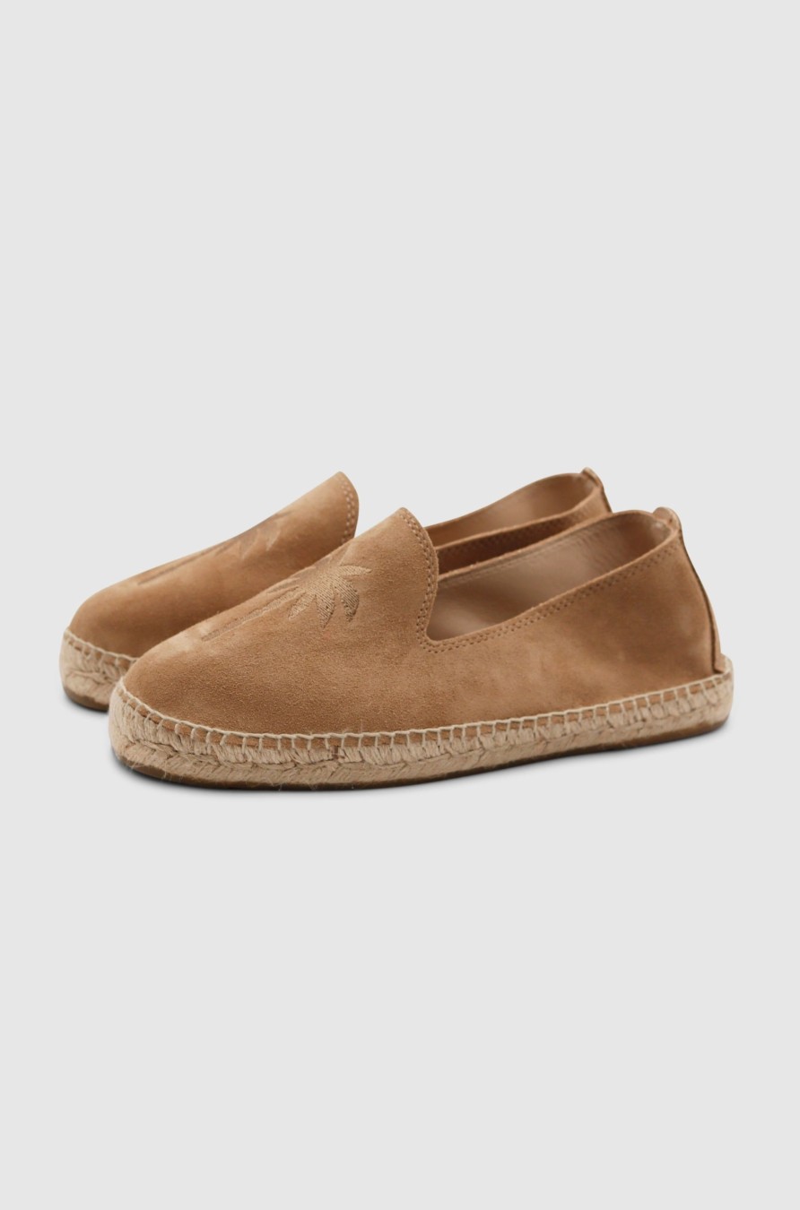 Herren Manebi Slipper | Espadrilles Hamptons Washed Beige