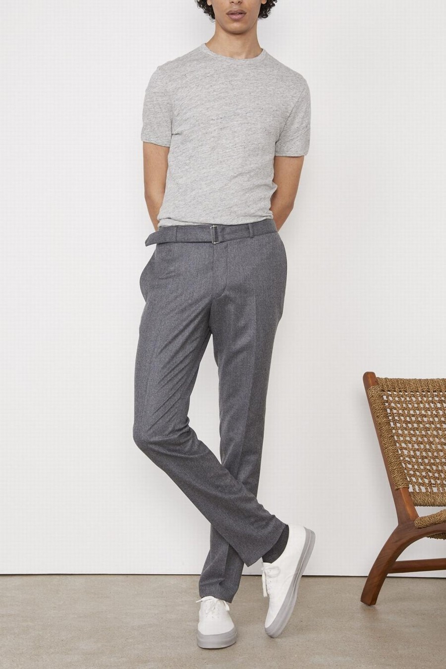 Herren Officine Générale Hosen | Paul Pants Mid Grey