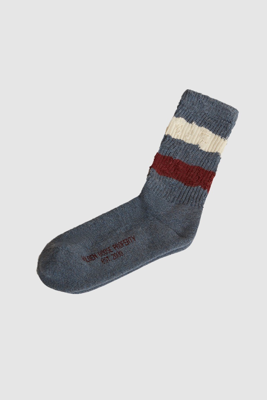 Accessoires Golden Goose Socken & Strumpfe | High Rib Socks Navy Peony/ Windsor Wine/ Heritage White