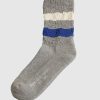 Accessoires Golden Goose Socken & Strumpfe | High Rib Socks Melange Grey/ Surf The Web/ Papyrus