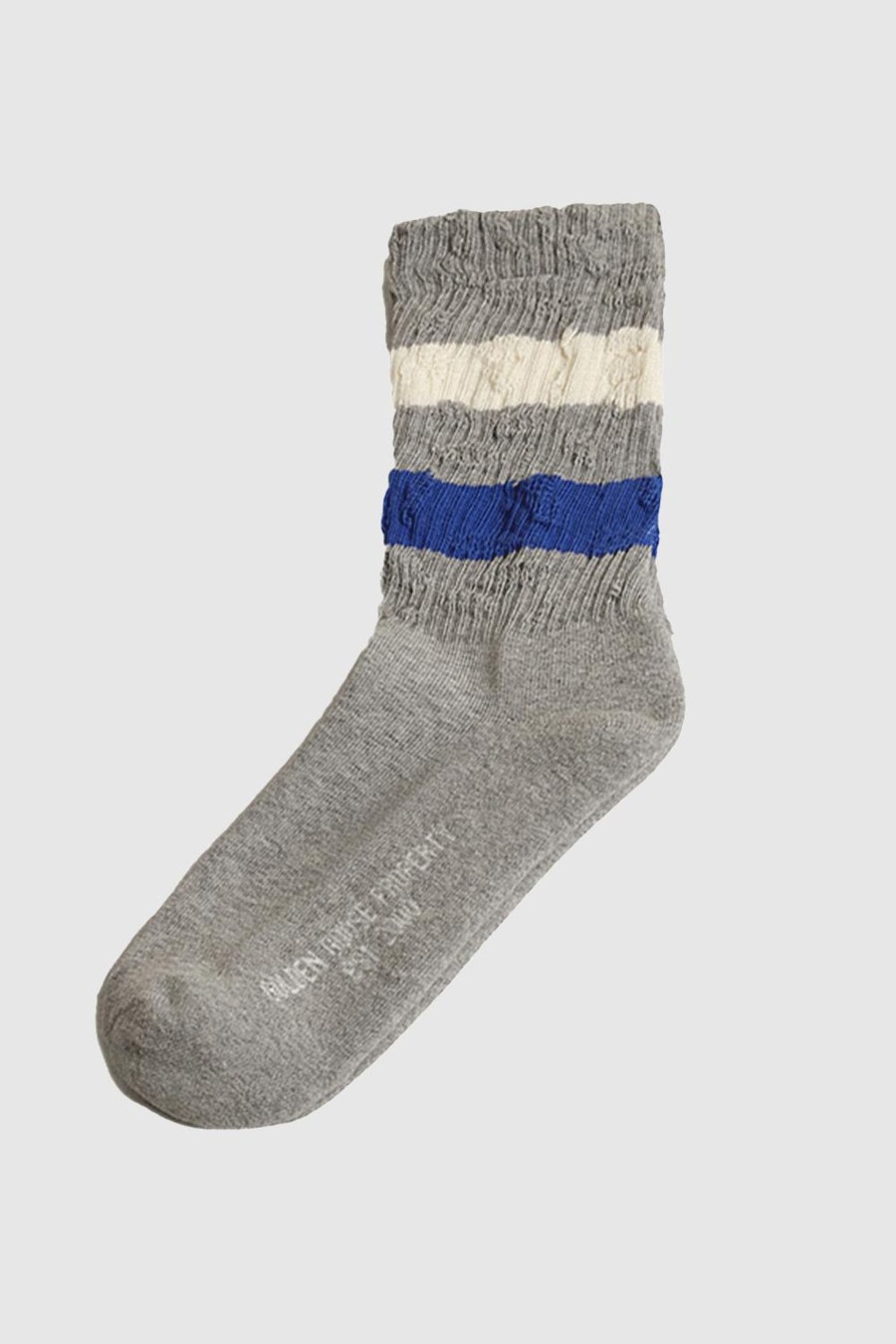 Accessoires Golden Goose Socken & Strumpfe | High Rib Socks Melange Grey/ Surf The Web/ Papyrus