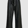 Damen Essentiel Antwerp Hosen & Jumpsuits | Encounter Faux Leather Pants Black