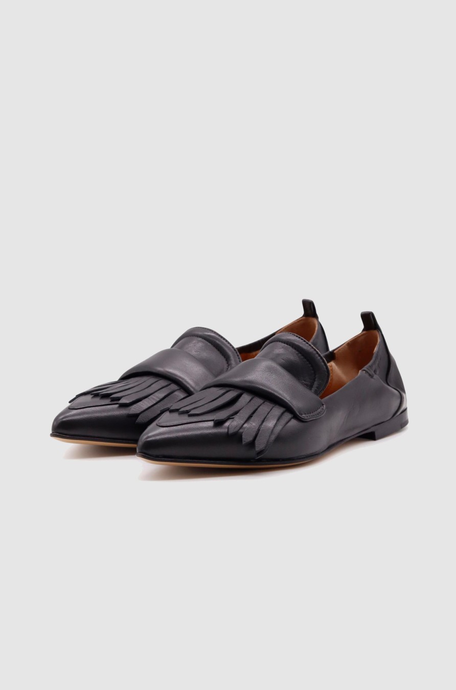 Damen Pomme D'Or Loafer & Ballerinas | Loafer With Fringes Smoke