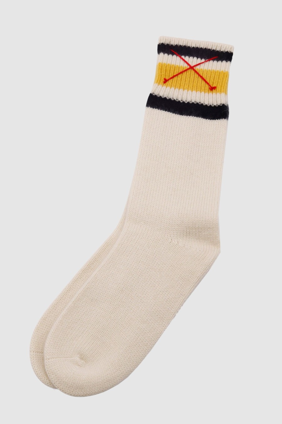 Accessoires Mell-o Socken & Strumpfe | Cashmere Socks Rugby Yellow/ Black