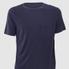 Herren Officine Générale T-Shirts & Polos | Pocket Tee Dark Navy