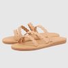 Damen Ancient Greek Sandals Sandalen | Oceanis Slide Sandals Natural