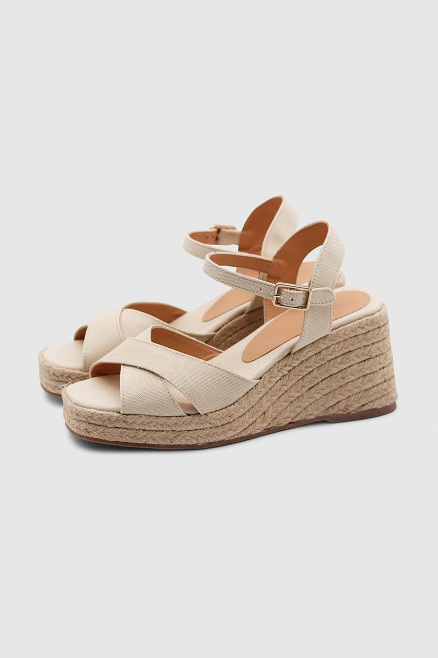 Damen Castaner Espadrilles & Wedges | Thea Canvas Wedge Espadrilles Ivory