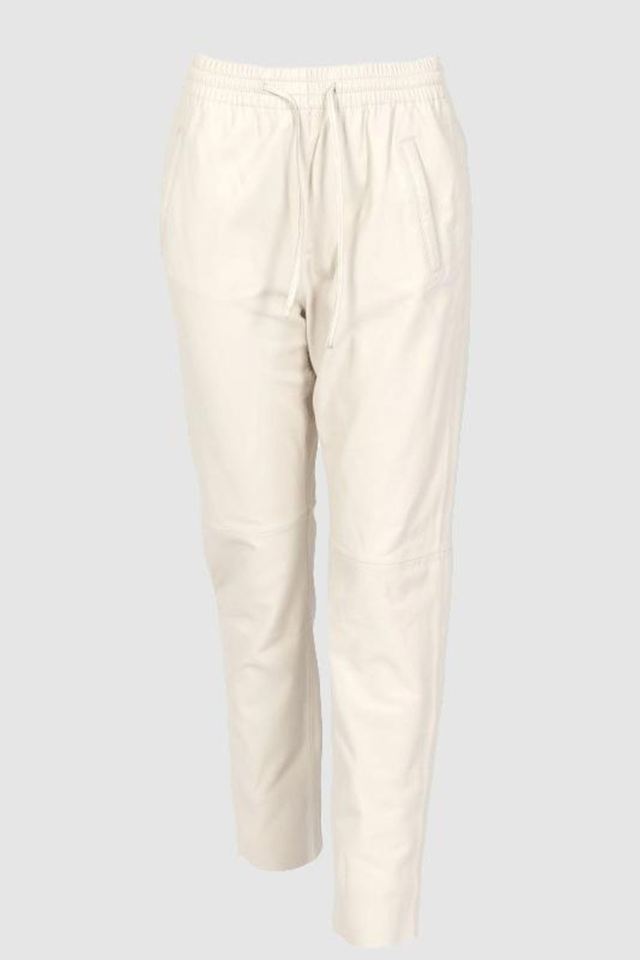 Damen Oakwood Hosen & Jumpsuits | Gift Leather Pants Eggshell