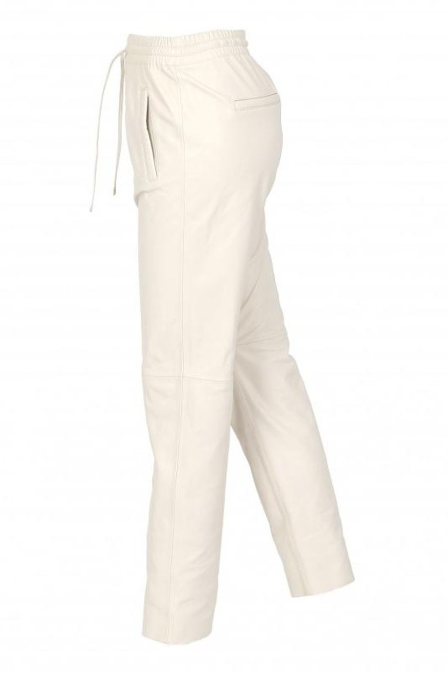 Damen Oakwood Hosen & Jumpsuits | Gift Leather Pants Eggshell