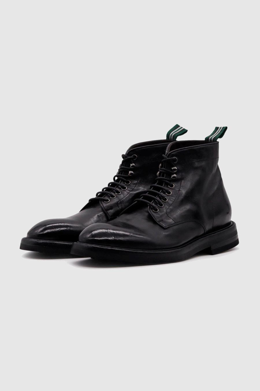 Herren Green George Stiefel & Boots | Leather Boot Black