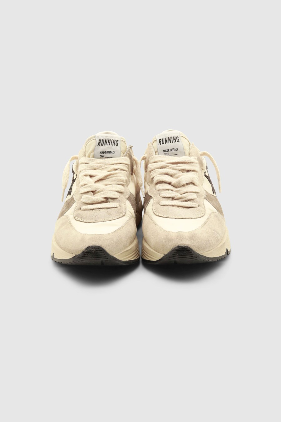 Damen Golden Goose Sneaker | Running Sole Sneaker Cream/ Pearl/ Chicory Coffee/ Platinum