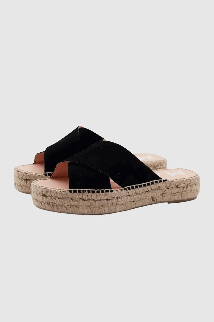 Damen Manebi Pantoletten & Mules | Double Sole X Bands Sandals Black