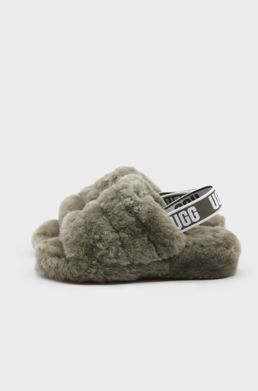 Damen UGG Pantoletten & Mules | 1095119 Fluff Yeah Logo Slides