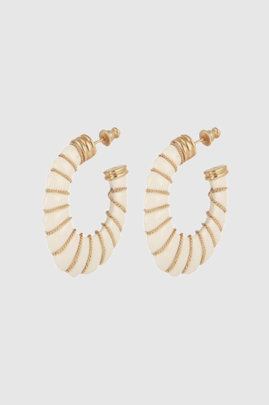 Accessoires GAS Bijoux Schmuck | Cyclade Earrings White/ Gold