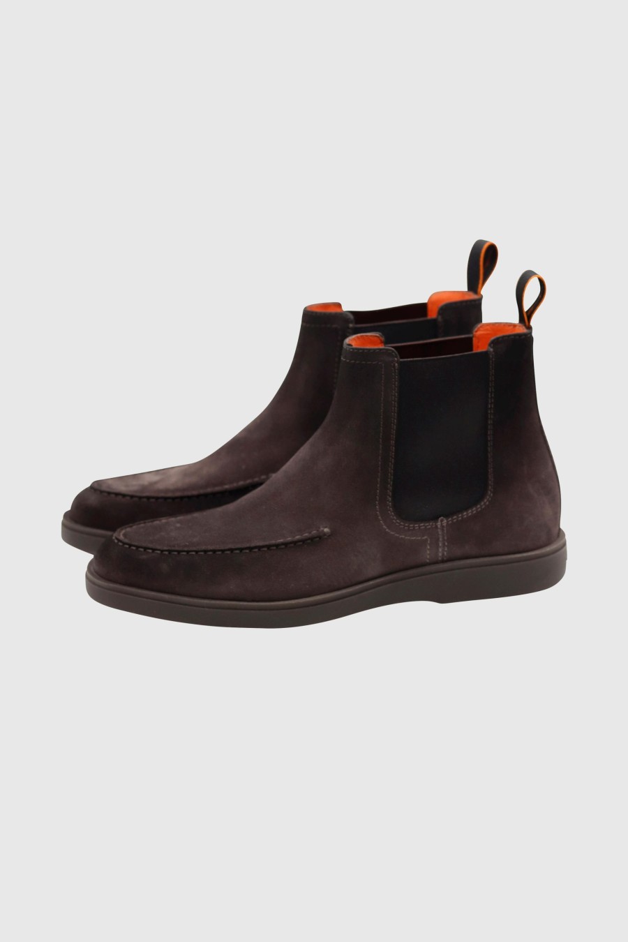 Herren Santoni Stiefel & Boots | Sporty Chelsea Boots Dark Grey