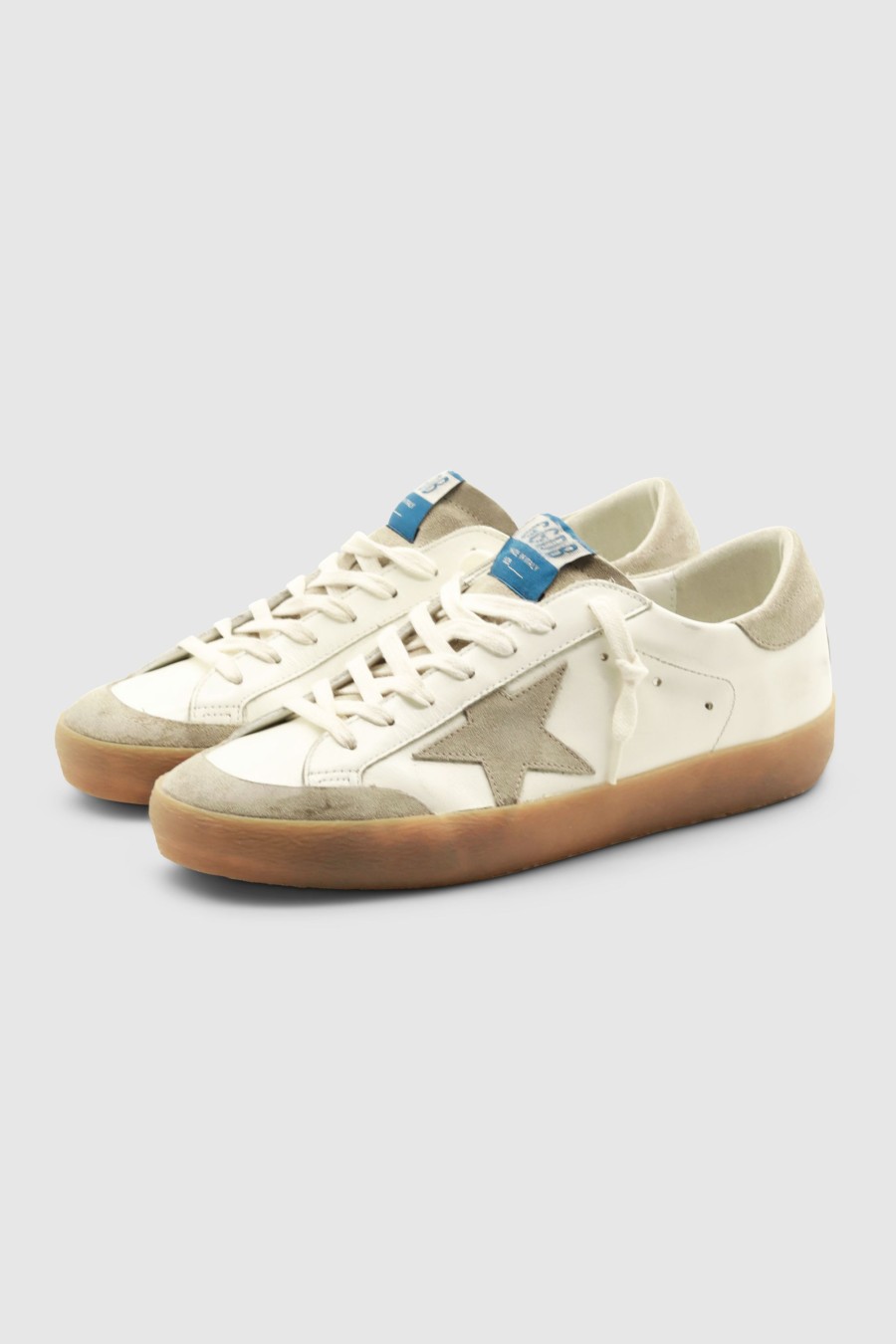 Herren Golden Goose Sneaker | Super Star Sneaker Milky/ Taupe