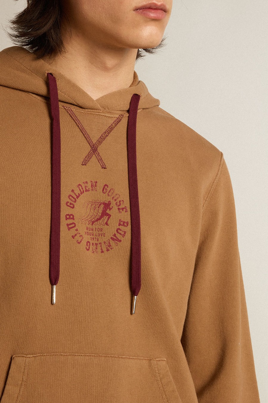 Herren Golden Goose Pullover | Hoodie Malt Ball/ Windsor Wine