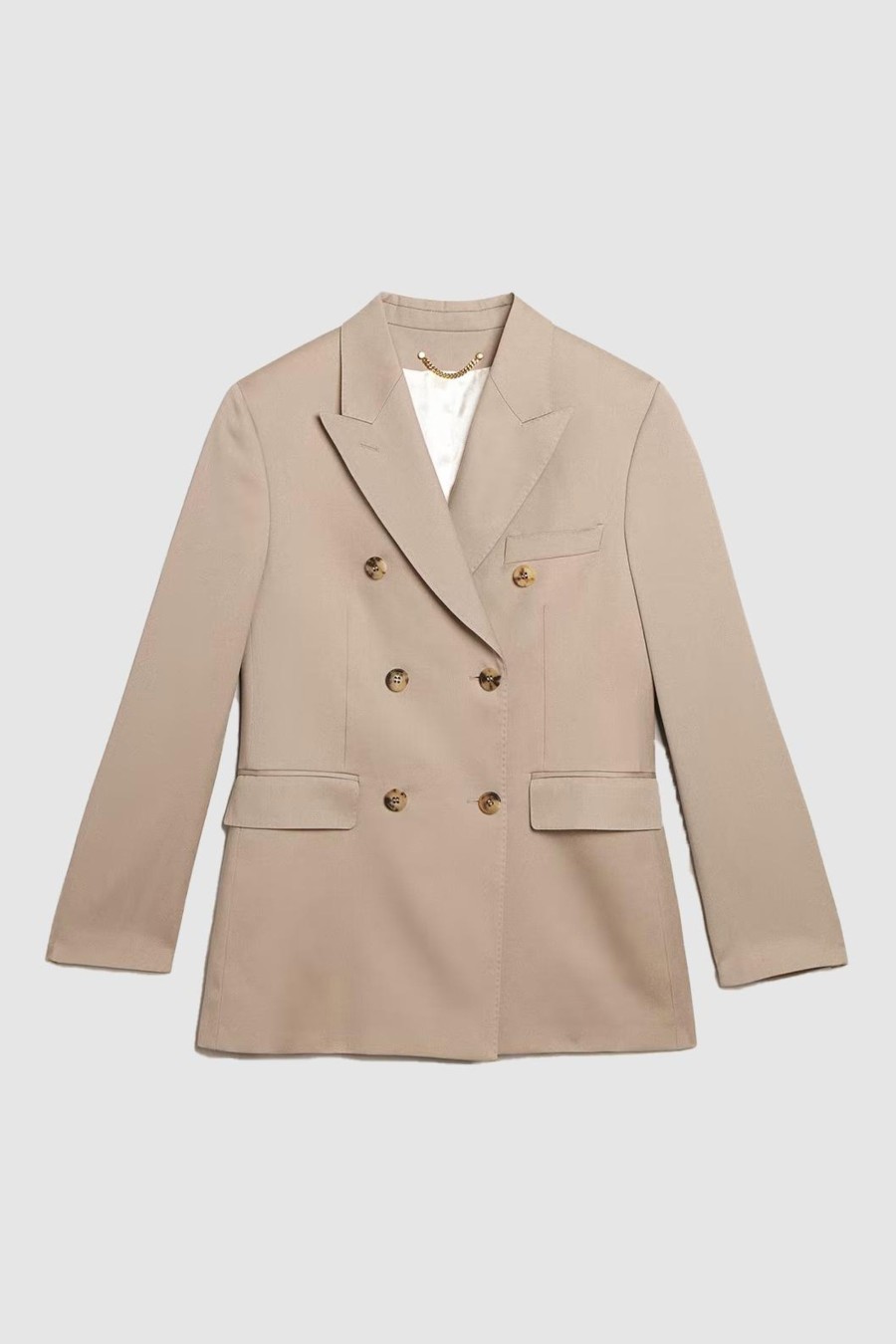 Damen Golden Goose Blazer | Double Breasted Blazer Roasted Cashew