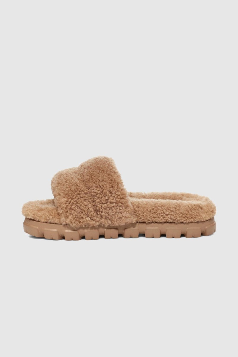 Damen UGG Pantoletten & Mules | Cozetta Curly Slides Chestnut